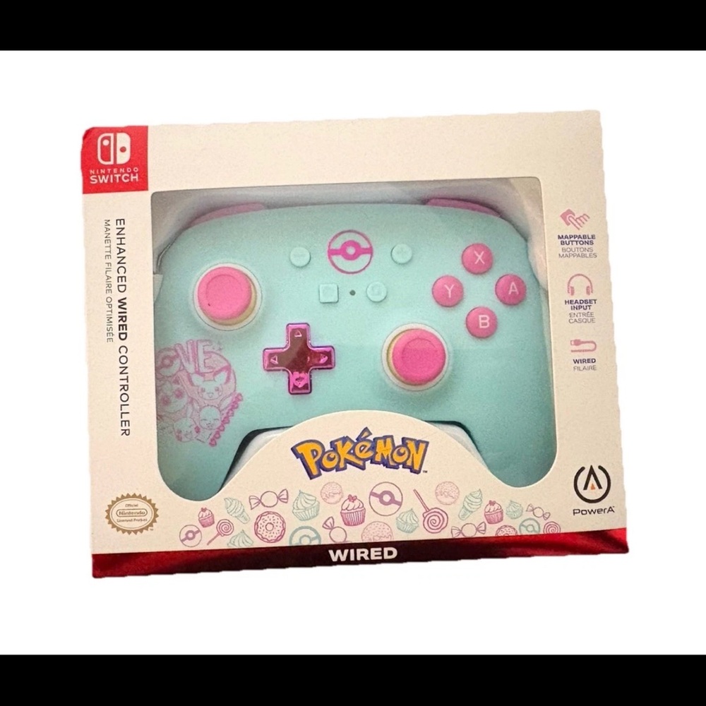PowerA Enhanced Wired Controller for Nintendo Switch - Pokémon: Sweet Friends